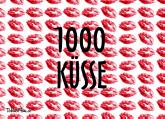 1000 Küsse - Gruß / Postkarte