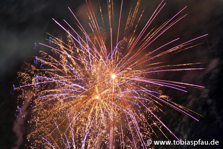 grand display of fireworks - 