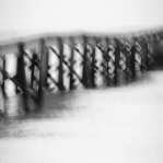 black and white: footbridge 