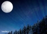 Mond - Dark night postcard